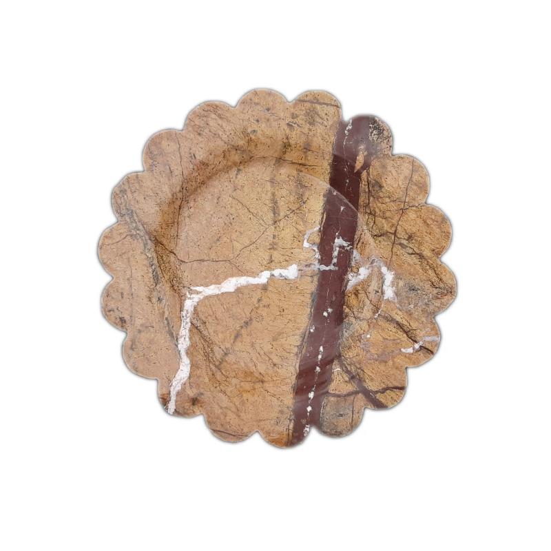 Round Marble Tray Without Partitions